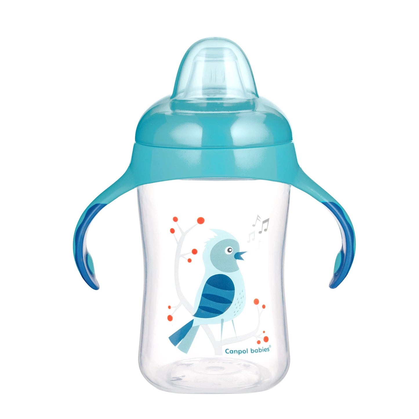 Canpol Baby 56/519 Cana de antrenament cu varf moale Pasari 300 ml