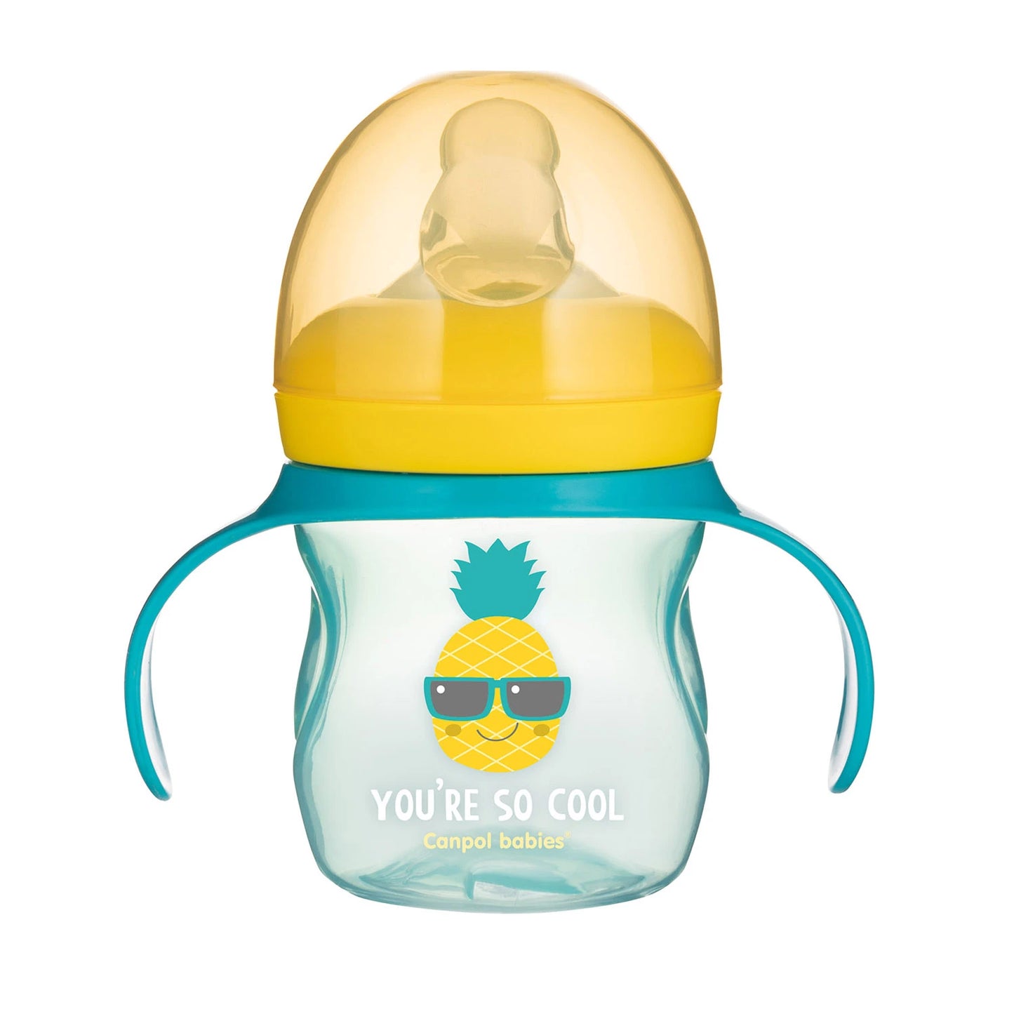 Canpol Baby 57/303 Cană de antrenament cu varf din silicon So Cool 150 ml