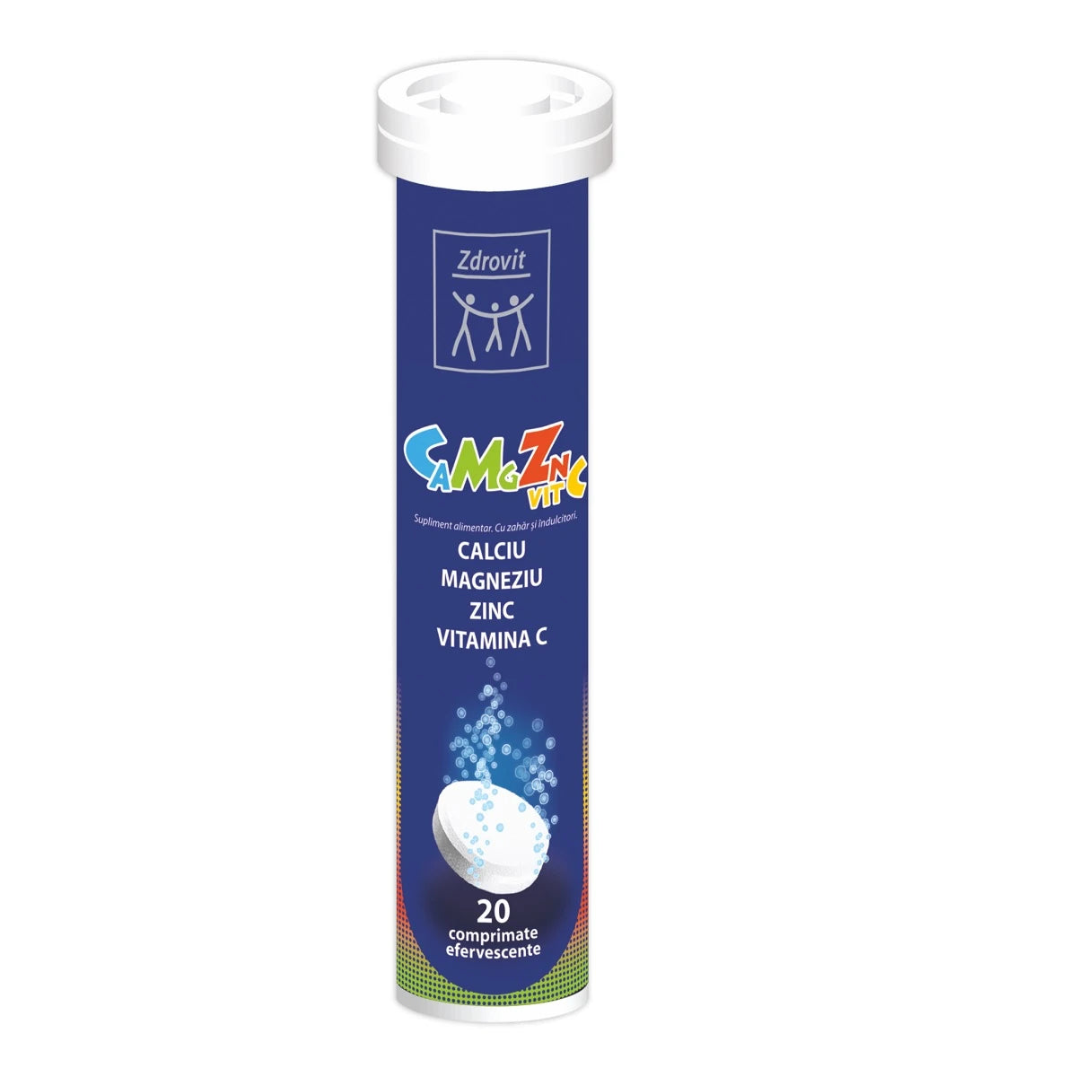 SBA Zdrovit Calciu+Mg+Zn+Vitamina C comp. eferv. N20