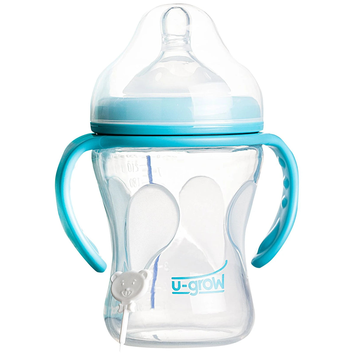 U-Grow Бутылочка 0-3 месяца из силикона с датчиком температуры 230ml с широким горлышком A-1107
