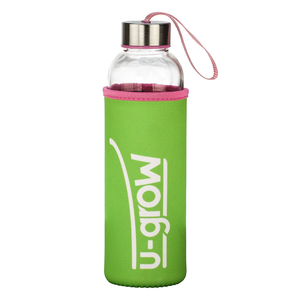 U-Grow Бутылка 520ml + термоизолирующий чехол UBTL-520GRN Зеленый/Розовый