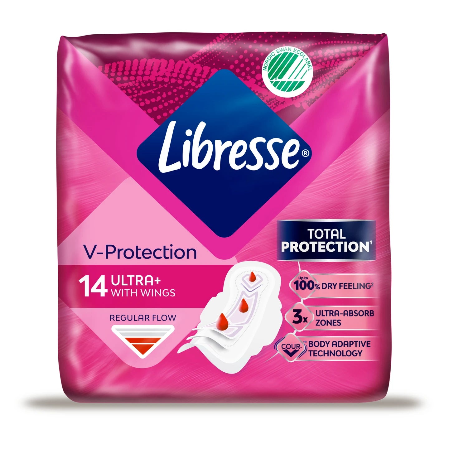 Absorbante Libresse Inv Normal clip N10+4gratis