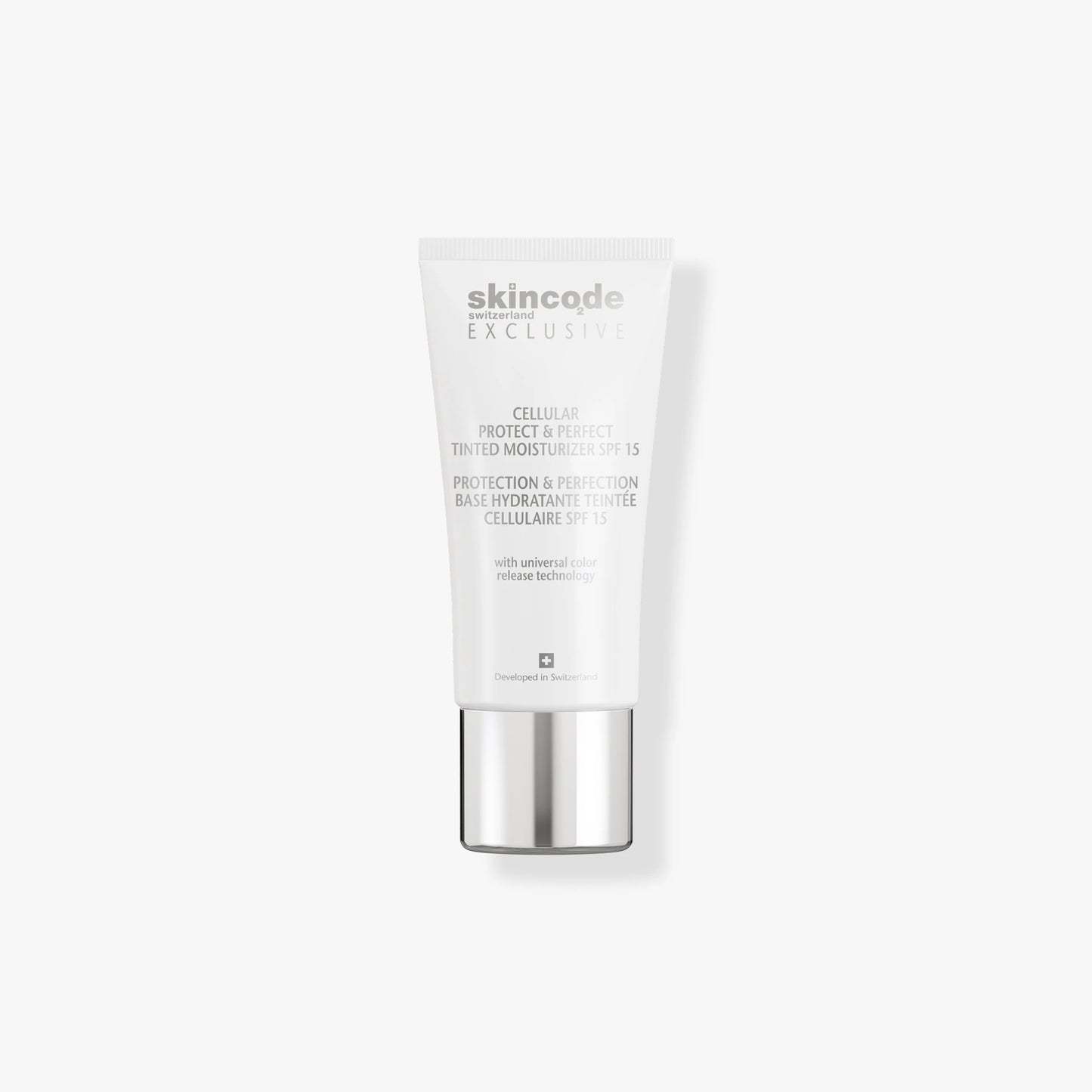 Skincode Exclusive Cremă hidratantă de zi cu SPF15 si nuanță, 30ml