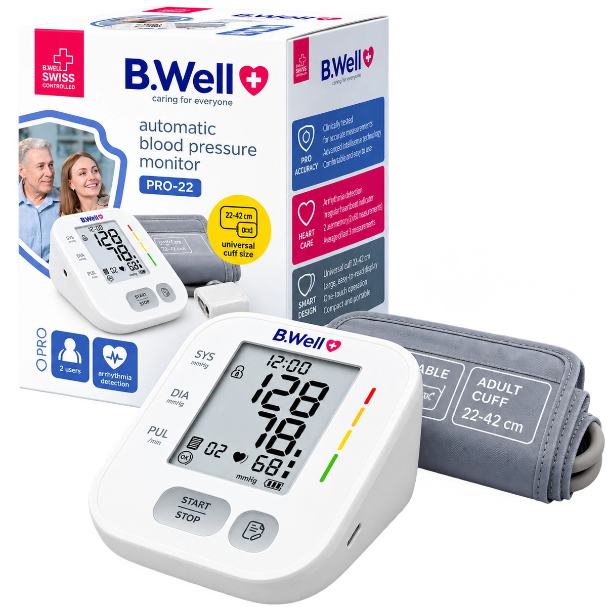 B.Well Tonometru digital automat pentru braț (PRO-22)