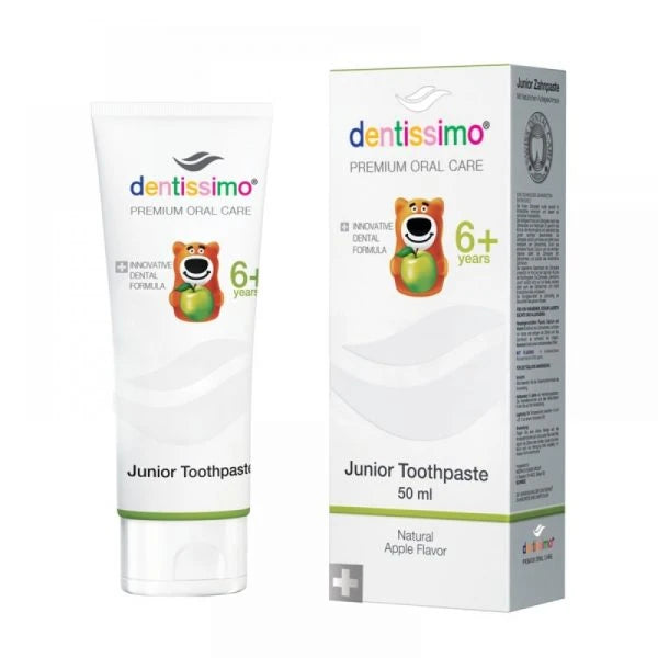 Dentissimo Junior зубная паста с ароматом яблока 50ml (с 6 лет)
