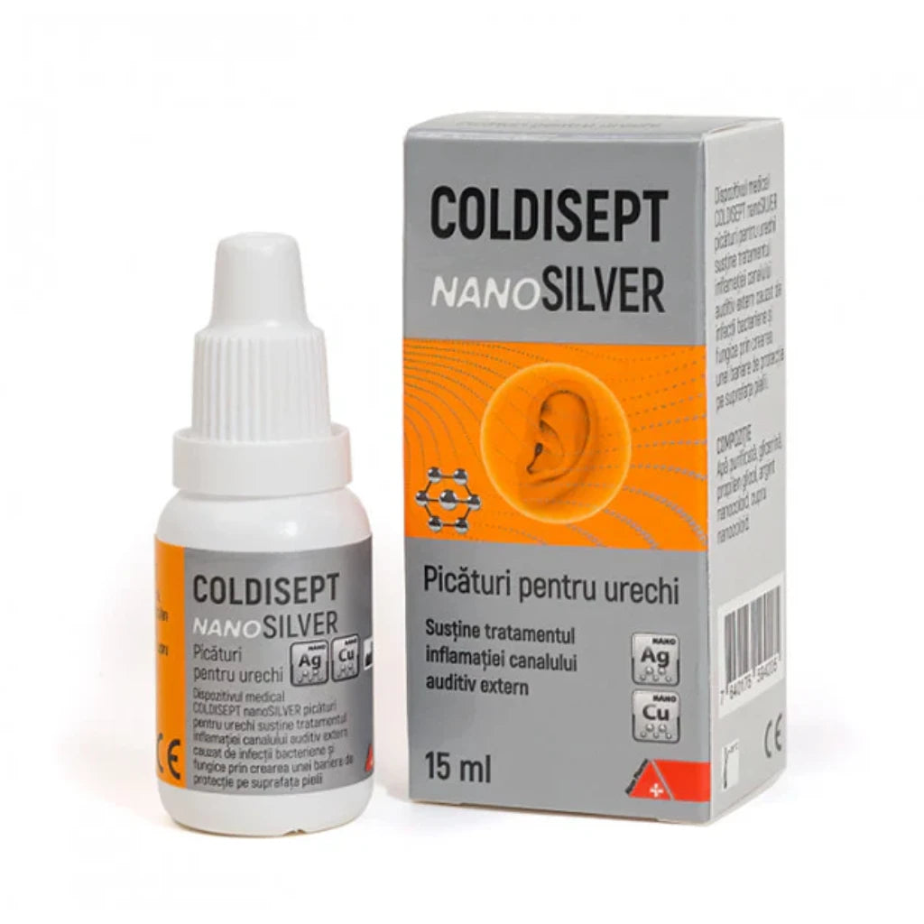 Coldisept Nanosilver 15ml ушные капли