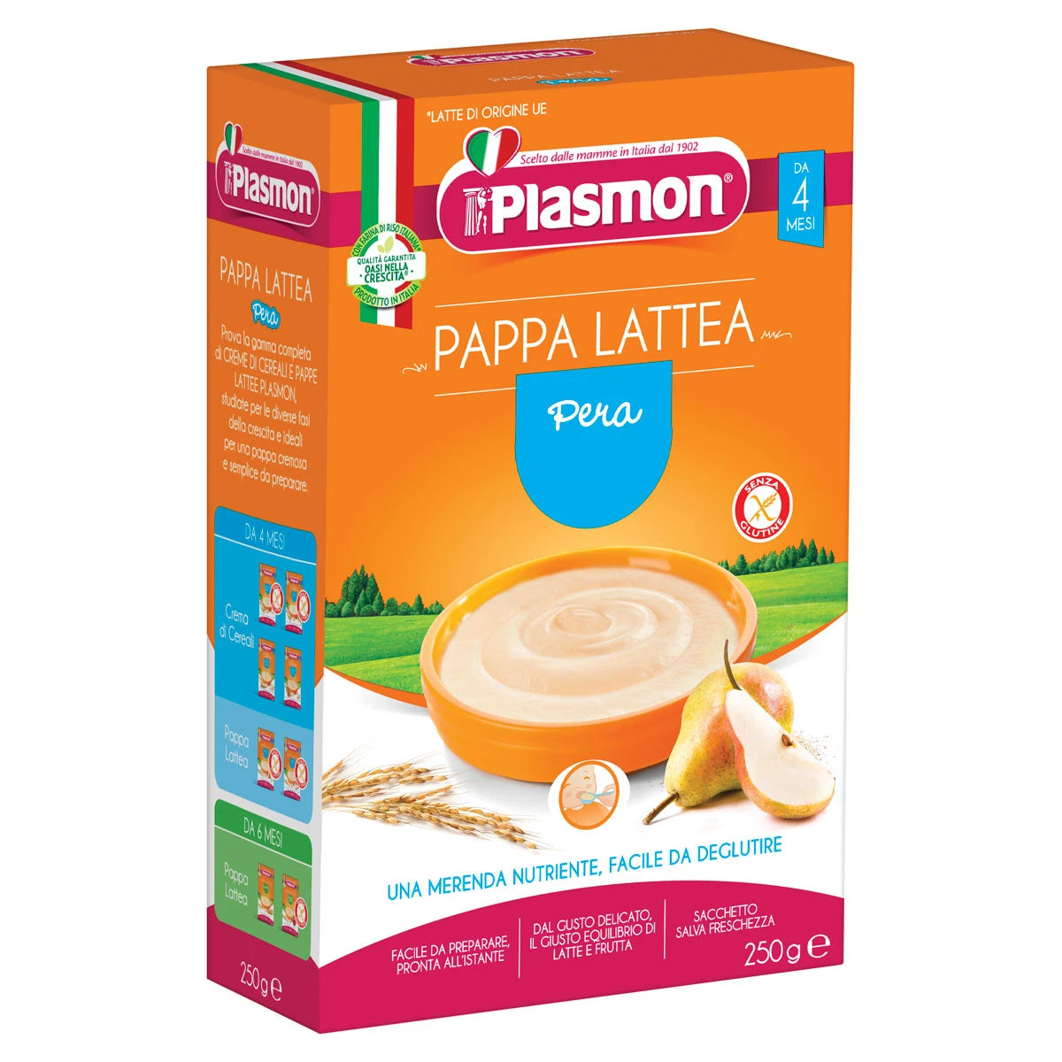 Plasmon Каша злаковая кремовая с грушей с 4 месяцев, 250g