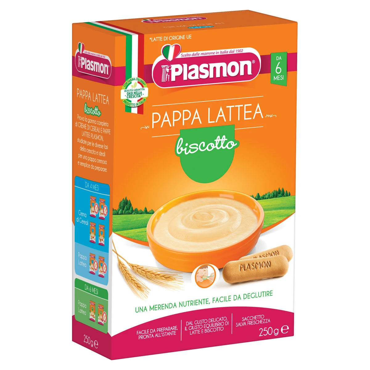 Plasmon Terci Cereale crema cu biscuit de la 6 luni, 250 g