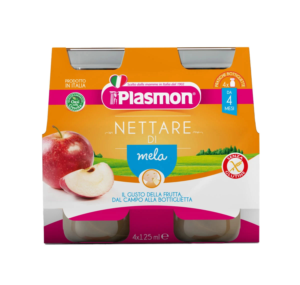 Plasmon Сок с яблоками 4x125ml