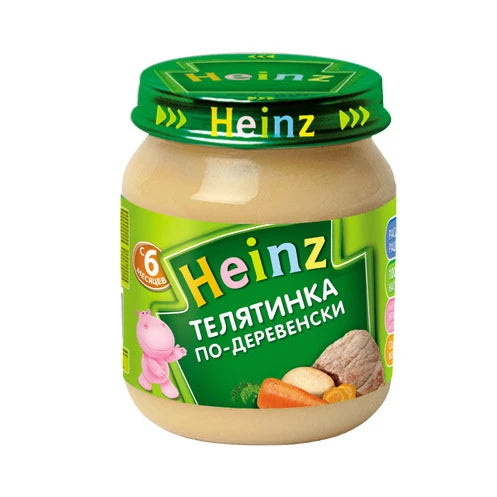 Heinz Пюре из телятины «Деревенское» 120g с 6 месяцев