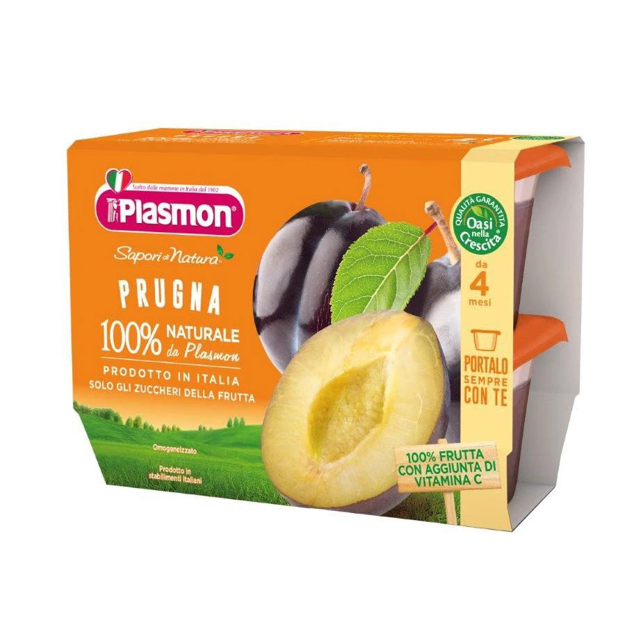 Plasmon Пюре из чернослива, 4x100g, +4 месяца