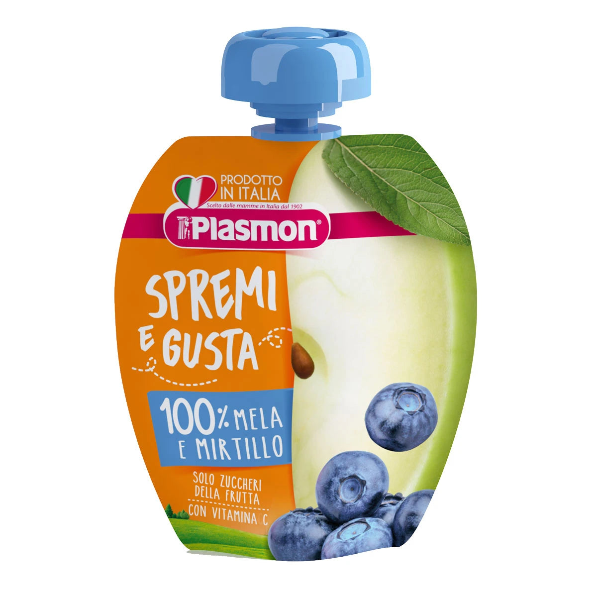 Plasmon Piure omogenizat din mere si afine, +7luni, 100g