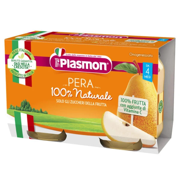 Plasmon Piure cu pere,+4 luni 2x104 g