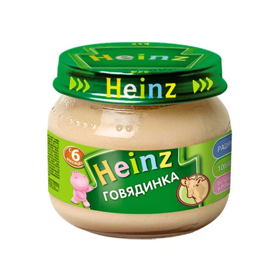 Heinz Пюре из говядины 80g (6 месяцев)