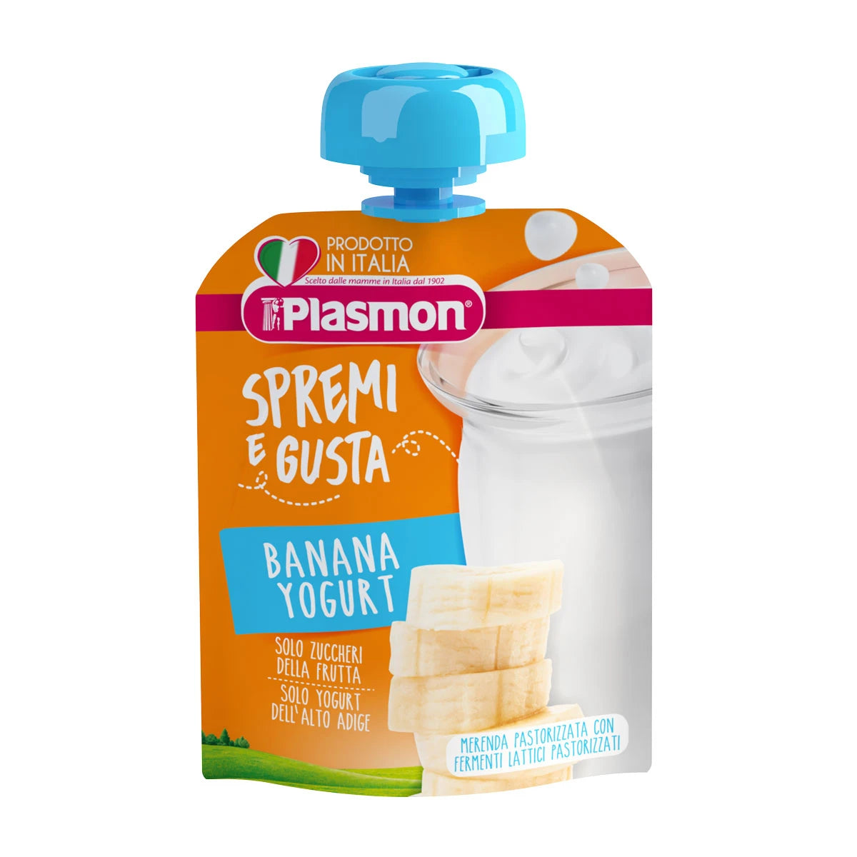 Plasmon Пюре из бананов и йогурта с добавлением кальция, +6 месяцев, 85g