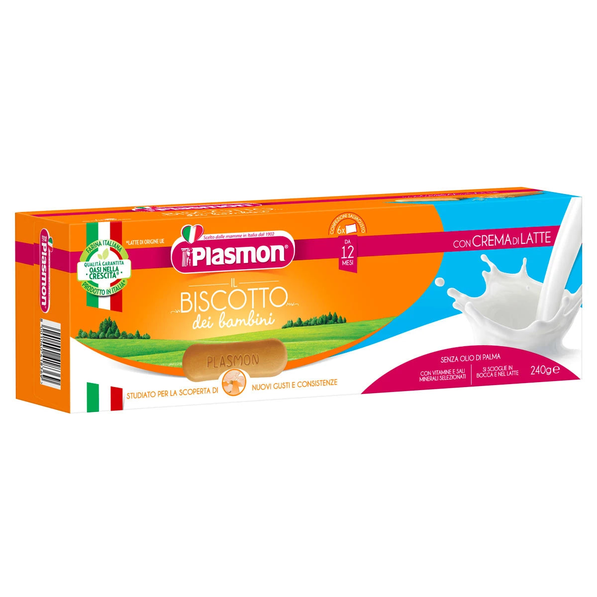 Plasmon Печенье с молочным кремом, +12 месяцев, 240g