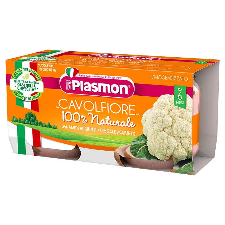 Plasmon пюре с цветной капустой, +6 месяцев, 2x80g