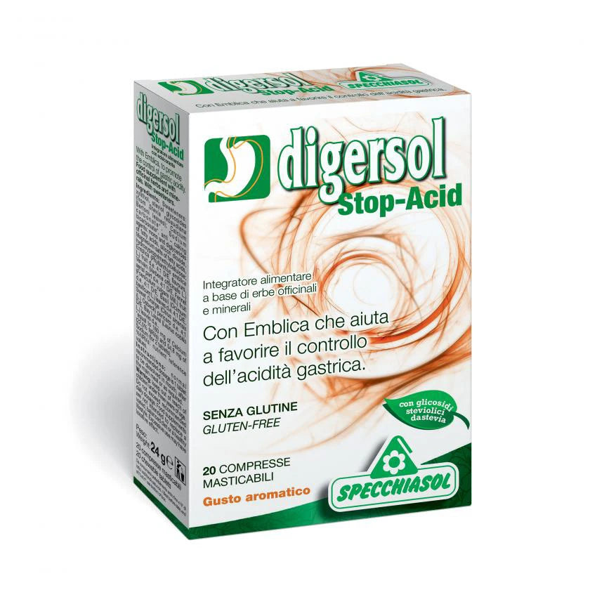 Specchiasol Digersol Stop-Acid табл. жев. N20
