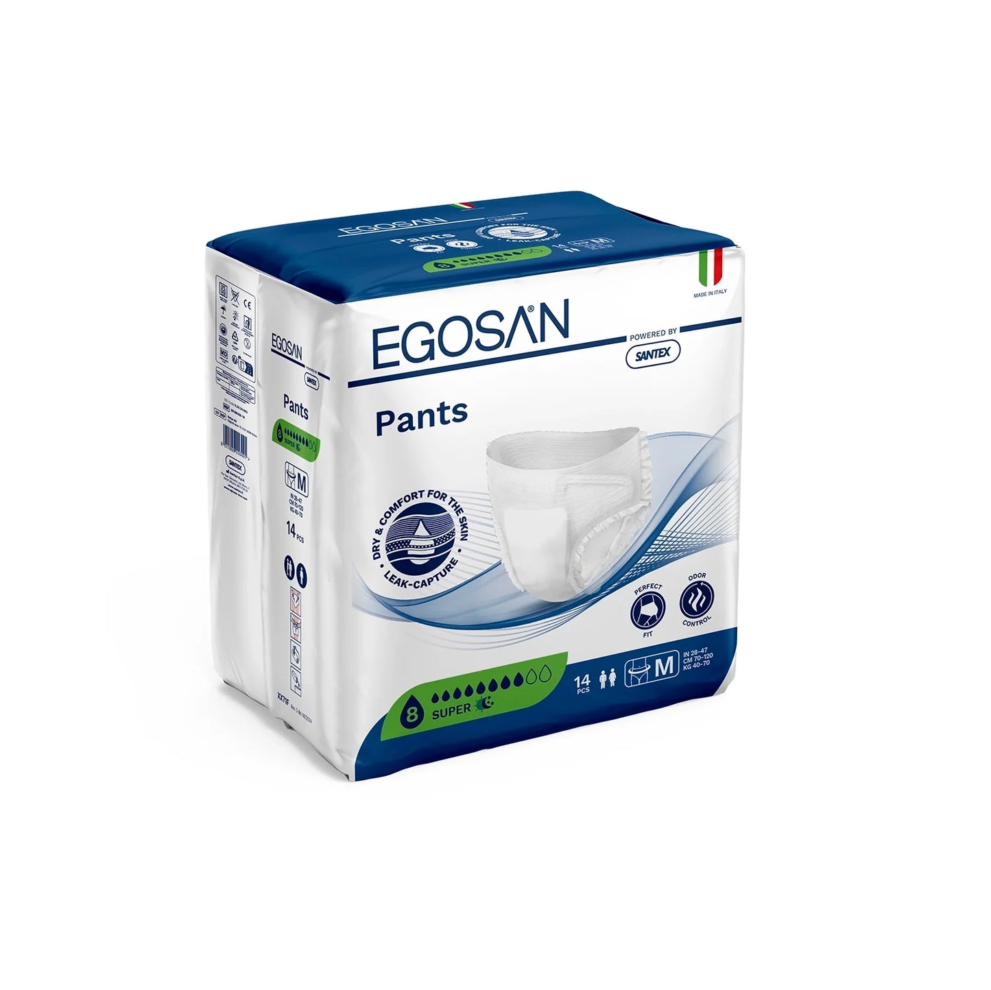 Egosan трусы-подгузники SUPER, M, 40-70 kg, 70-120cm, 14 шт.