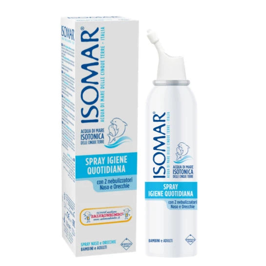 Isomar Spray Isotonic cu apă de mare pentru igiena zilnică nas-urechi 100ml
