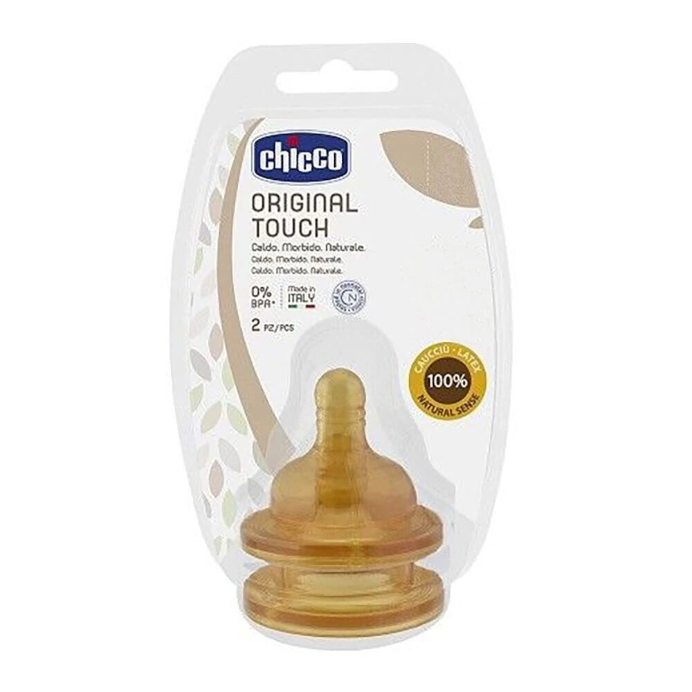 Chicco Соска Original Touch, латекс, нормальный поток, 0+, N2 (278100)