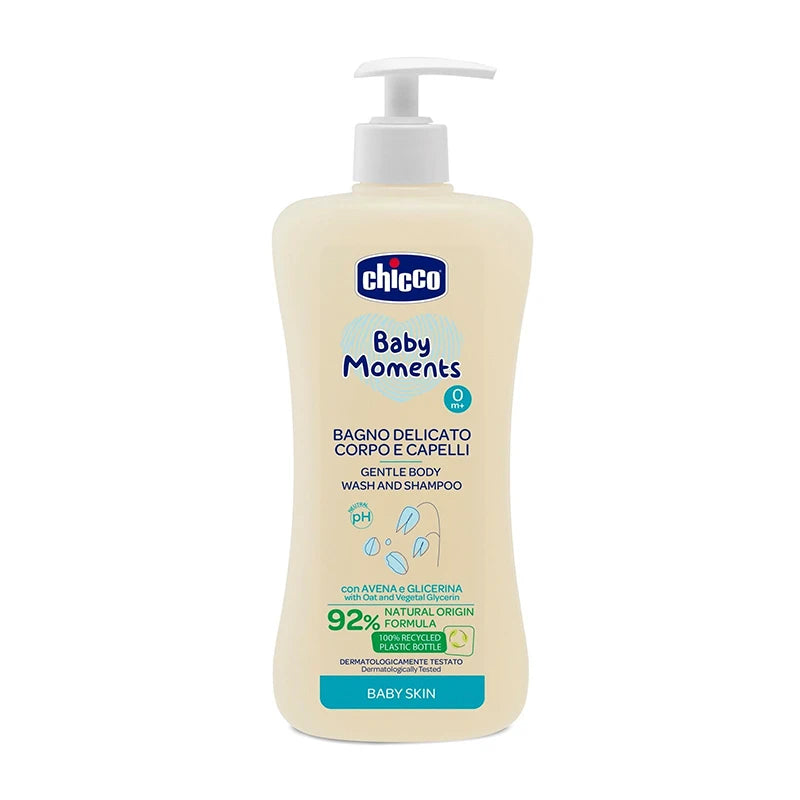 Chicco Шампунь и гель для душа для детей без слез, 0+, 500ml