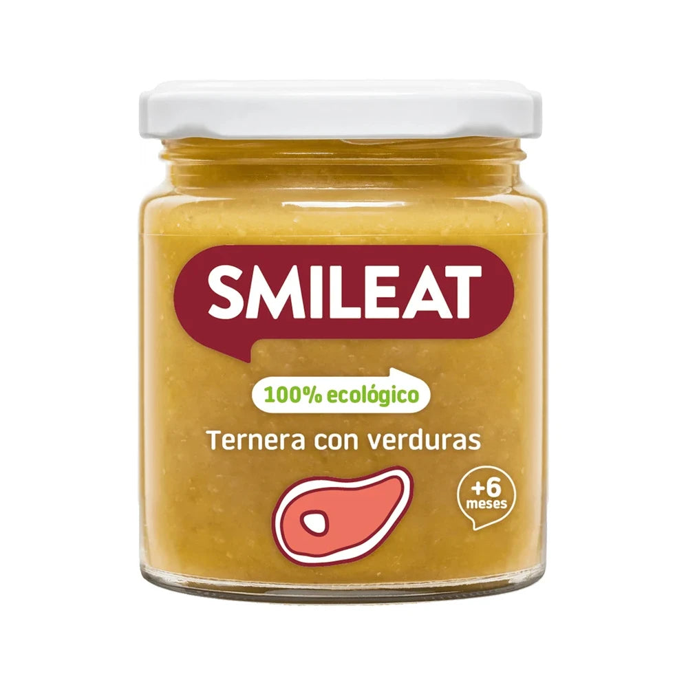 Smileat Органическое пюре из мяса телятины и овощей, с 6 месяцев, 230g