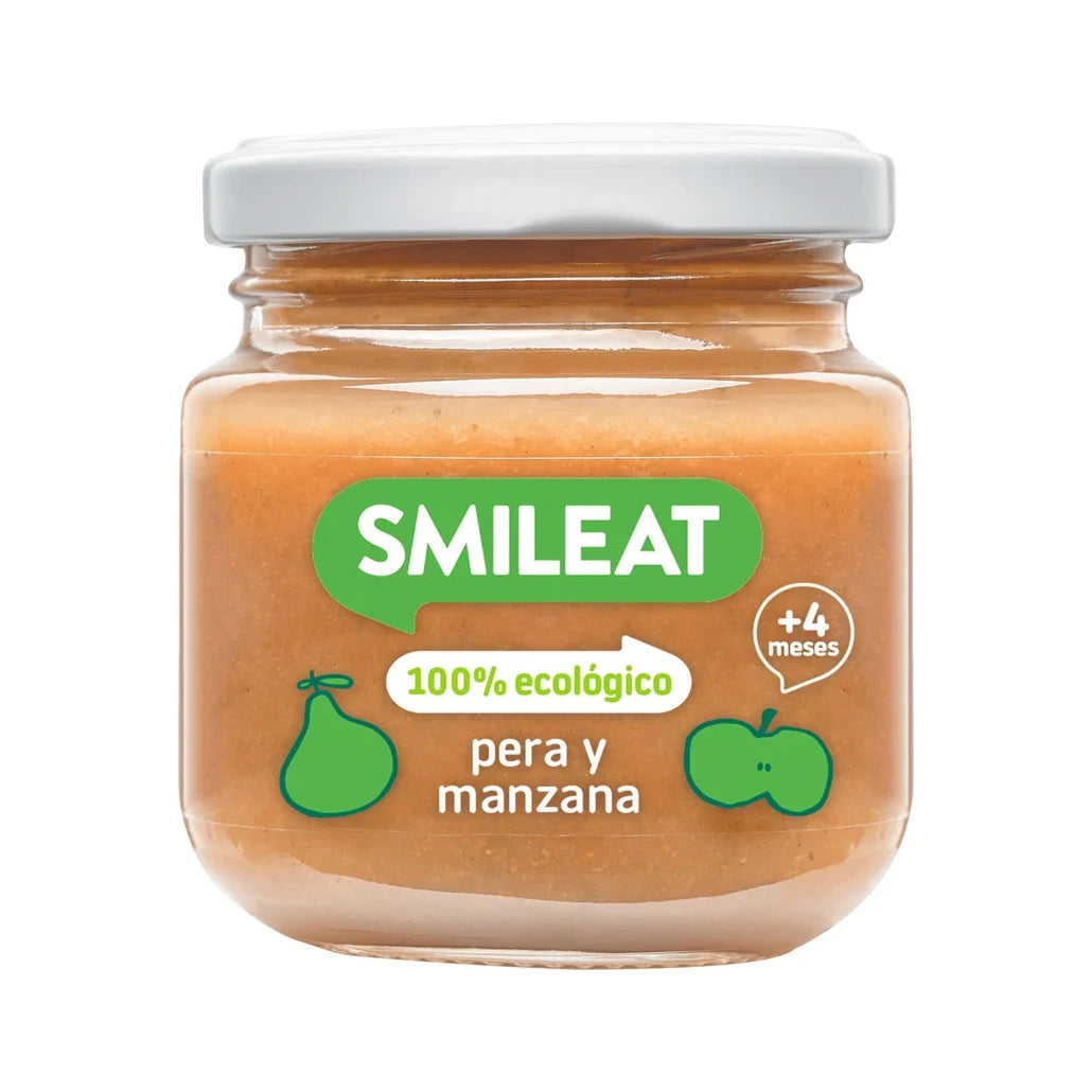 Smileat Piure organic din pere și mere, 6luni+, 130g