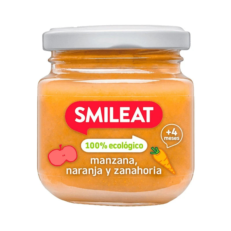 Smileat Органическое пюре из яблок, апельсинов и моркови 6 месяцев +,130gr