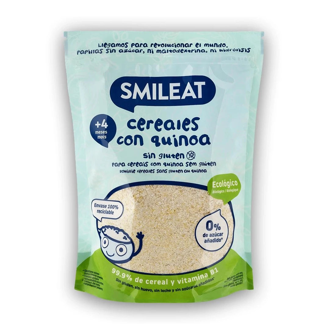 Smileat Органическая каша из злаков и киноа 4 месяца+, 200gr