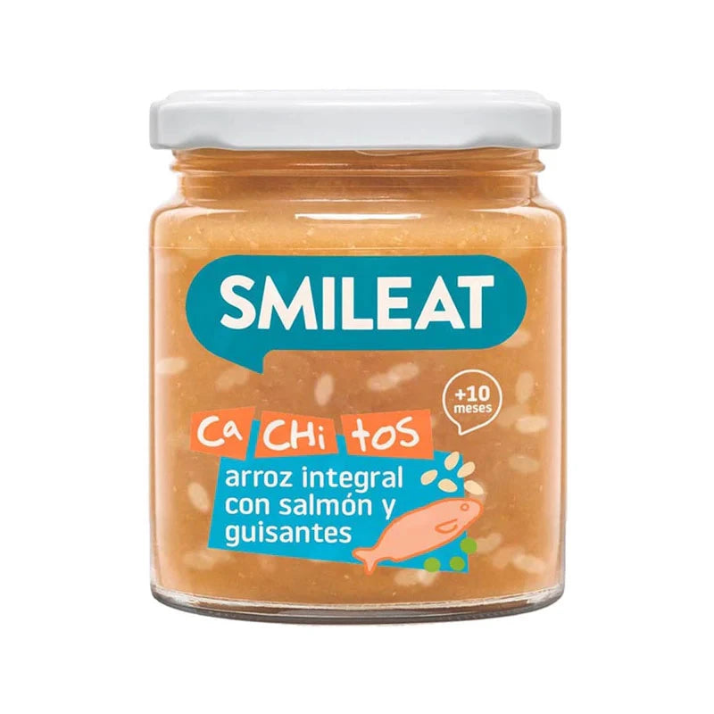 Smileat Органическое пюре с лососем, горохом и рисом 230gr