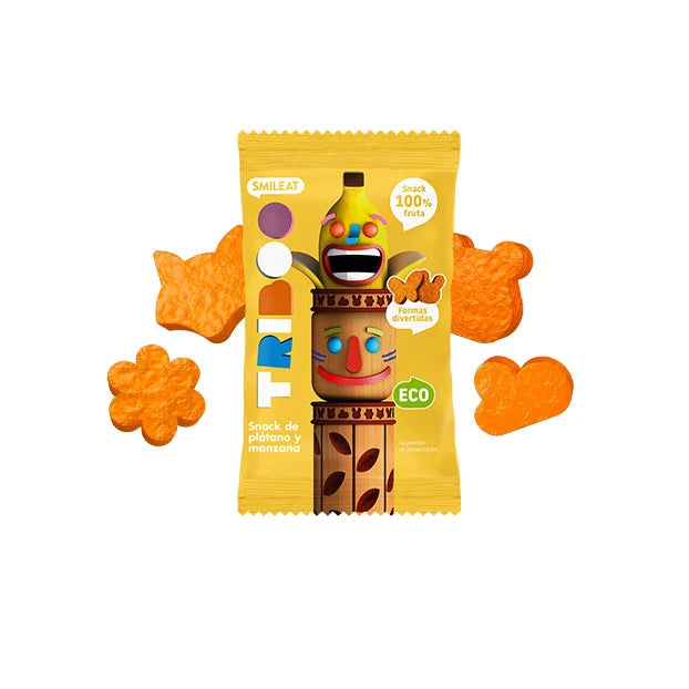 Smileat Triboo Snack din mere și banane 25gr