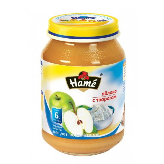 Hame Пюре Яблоко, творог 190g