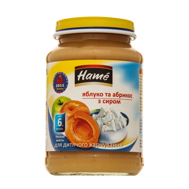 Hame Пюре Персик, творог 190g
