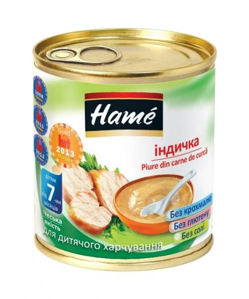 Hame Пюре из индейки банка железо 100g
