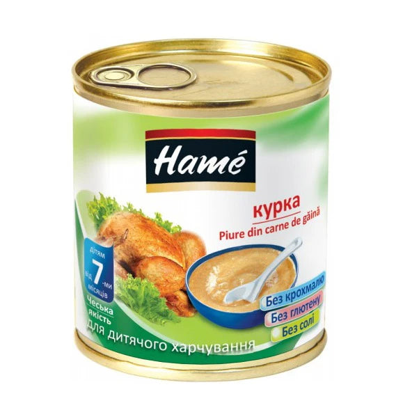 Hame Пюре Курица в стеклянной банке 100g