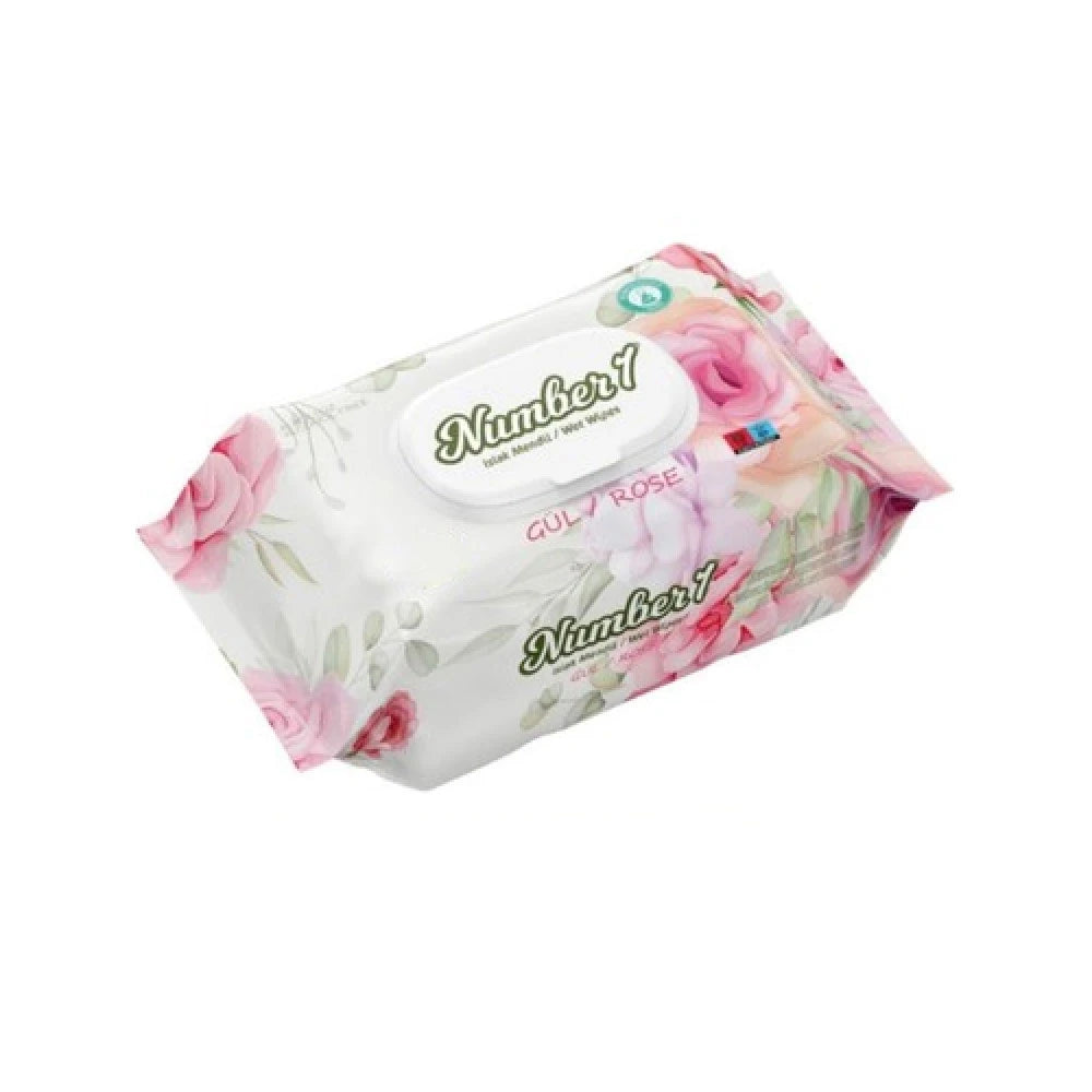 Number1 Rose Влажные салфетки с крышкой N120