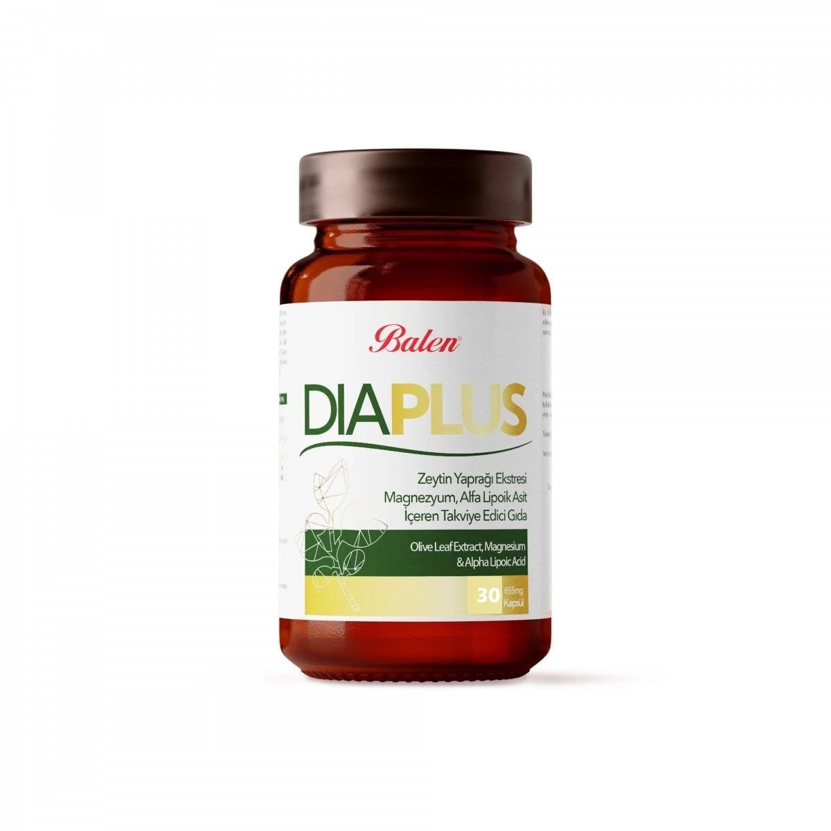 Balen DiaPlus (extr. frunze de măslin,Mg,acid Alfa lipoic) 655mg caps. N30