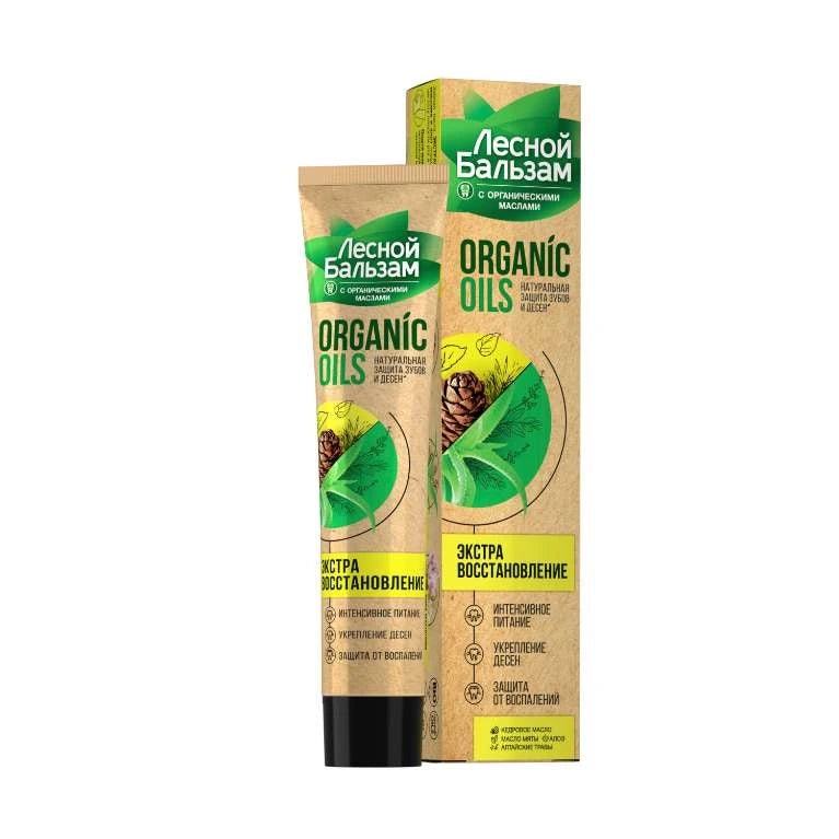 Lesnoi Balsam зубная паста с органическими маслами, Алоэ 75ml