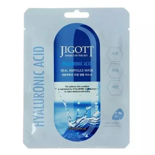 Jigott Real Маска для лица с гиалуроновой кислотой 27ml