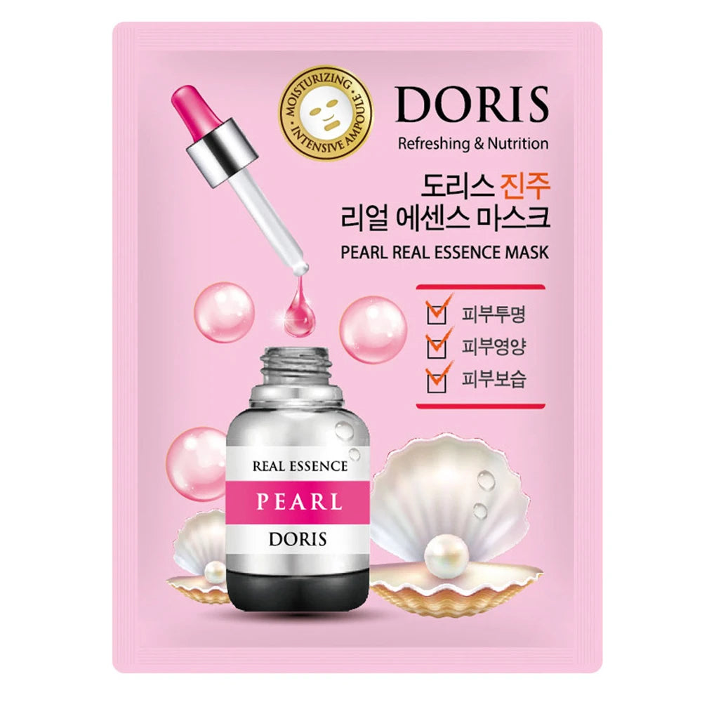 Doris Real Essence Маска для лица с экстрактом жемчуга 25ml