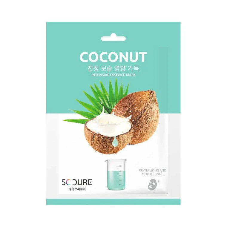 JK 5C CURE Masca pentru față din țesătura cu cocos, 25ml