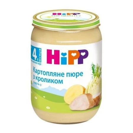 Hipp 6173 Пюре картофель, фенхель, кролик (4 месяца) 190g