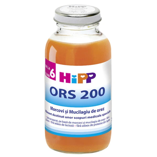 Hipp 2300 ORS200 Amestec morcov cu orez și minerale (4 luni) 200ml