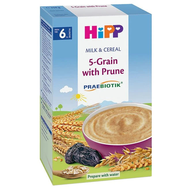 Hipp 2918 Каша молочная, 5 злаков с черносливом 250g