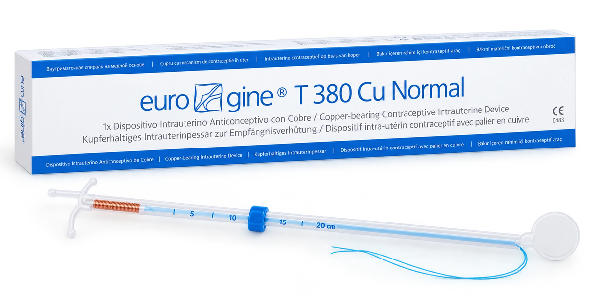 Sterilet, dispozitiv Intrauterin Eurogine T 380Cu (Cu380) Normal