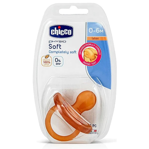 Chicco Ортодонтическая соска латексная, 0+, 1 шт. (71984/7300031)