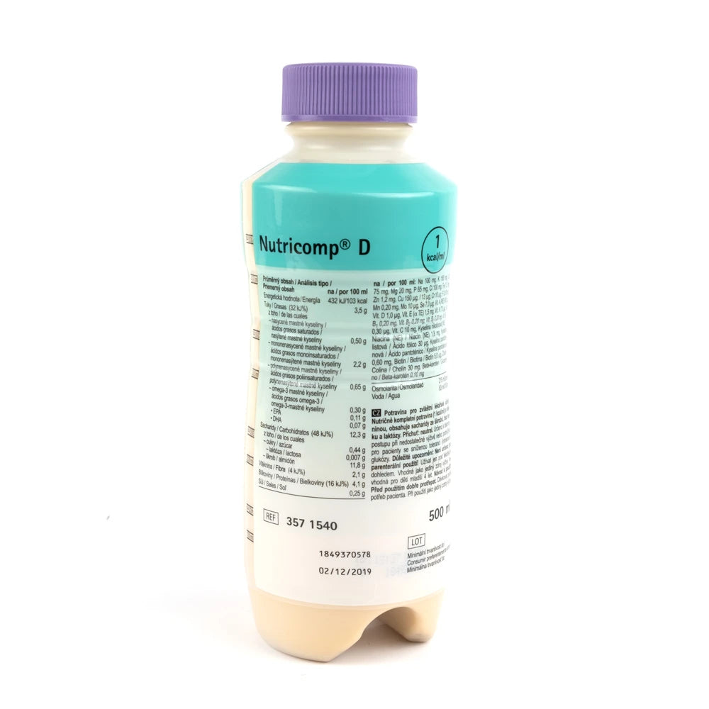 Nutricomp D Neutral PB 1.0 kcal/ml 500ml Braun