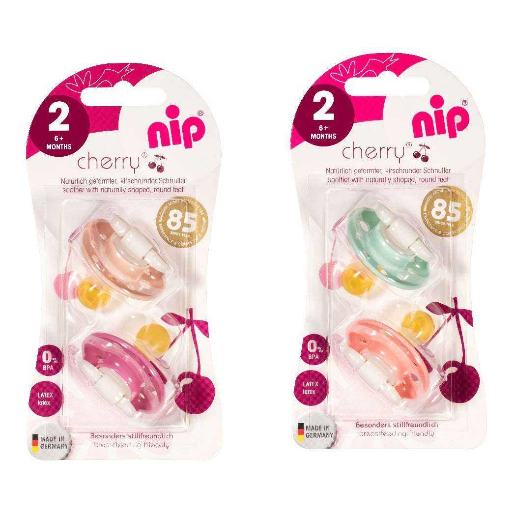 NIP Cherry F Пустышка латексная, размер 2 (6+ месяцев) N2