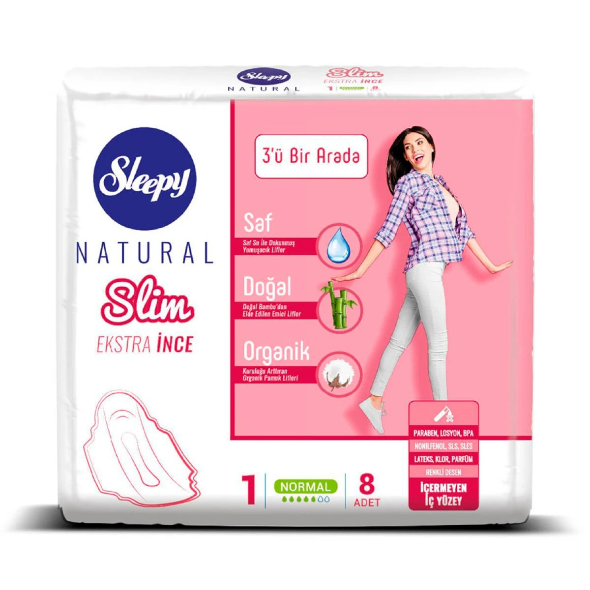 Absorbante Sleepy Natural Slim Standart Normal N8 (*5)